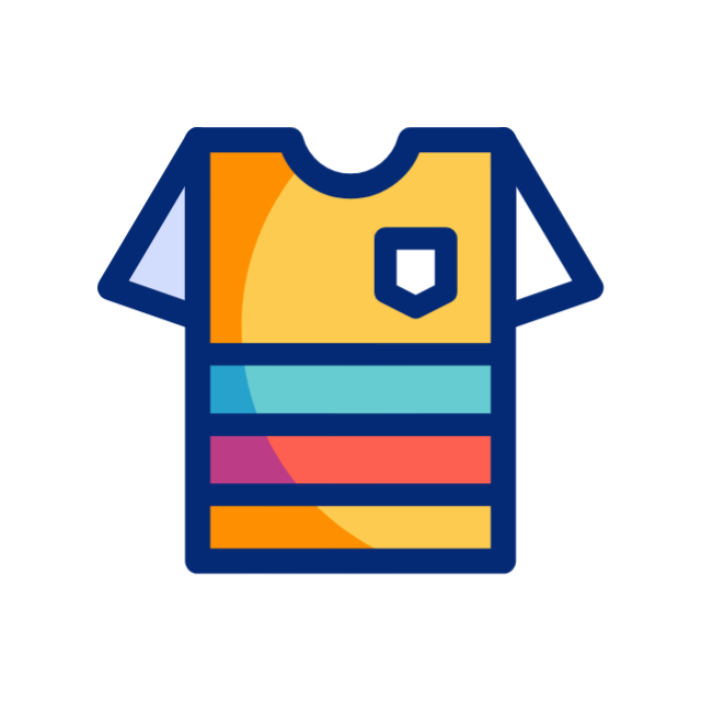 Pomarańczowa ikona nadruki na koszulki, które są dość popularna na terenie USA.